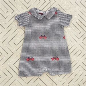 Lil' Cactus Plaid American Flag Outfit